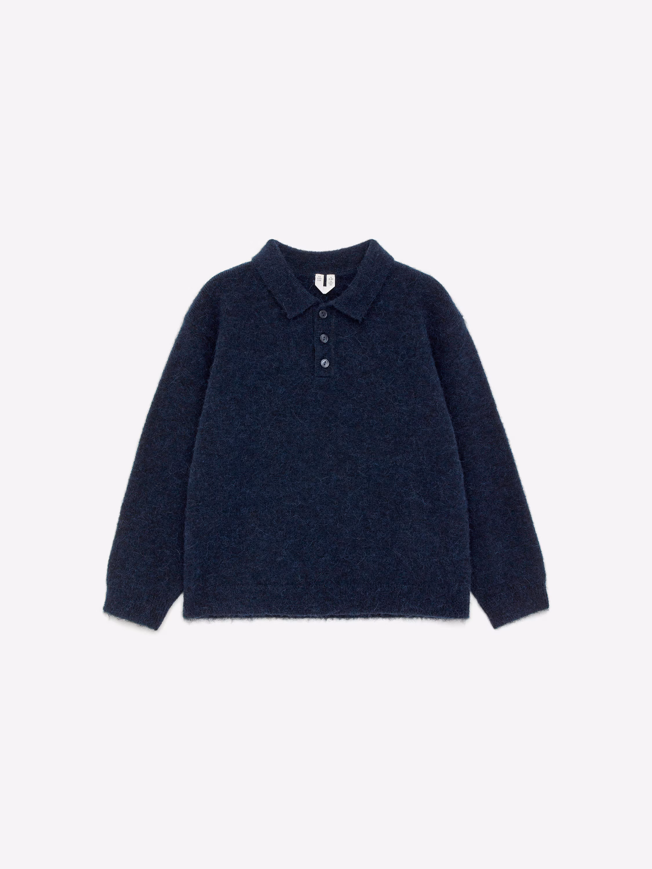 Alpaca-Wool Blend Polo Jumper